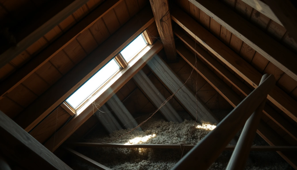 daylight through roof board-