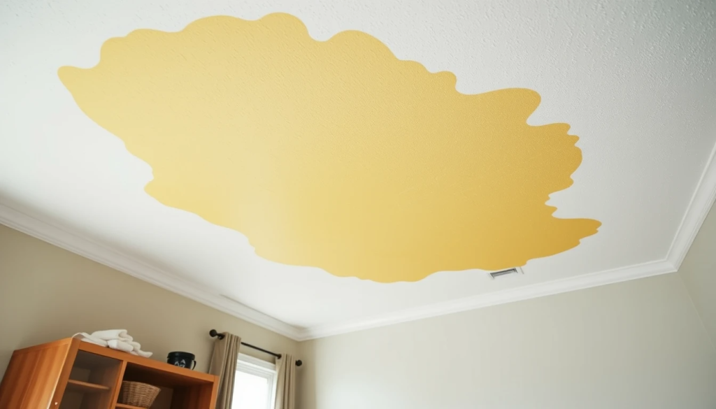 leaks or water stains-